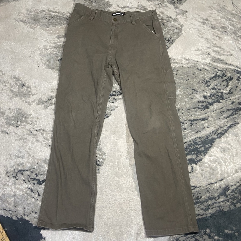 Wolverine Carpenter Pants Mens 36x32 Brown Straight Leg‎ Comfort Heavy Work Wear